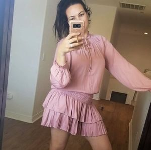 Mauve long sleeve dress